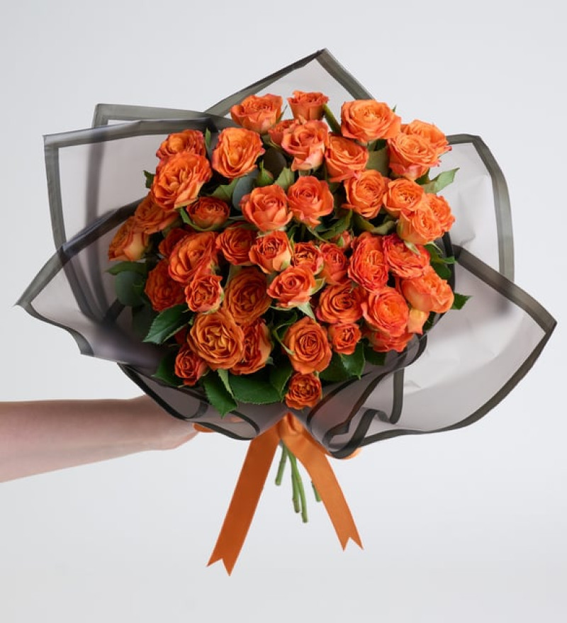 Turuncu Güller Çiçek Buketi