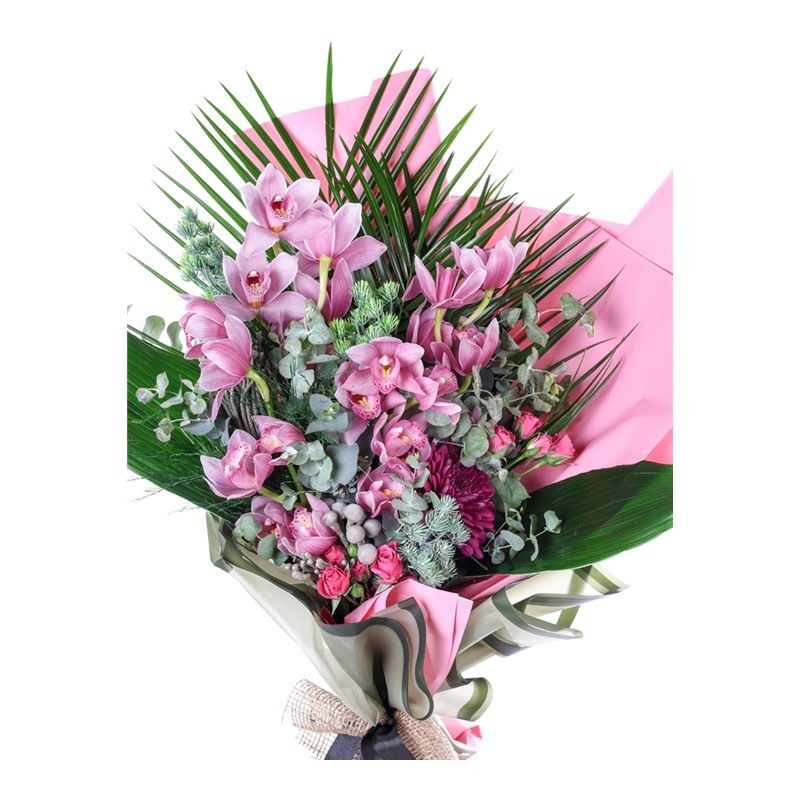 Pastel Orchid Grace Premium Buket