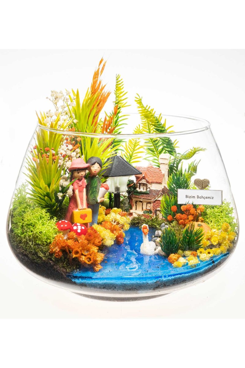 Kişiye Özel Terraryum Senin Bahçen (Işıklı)